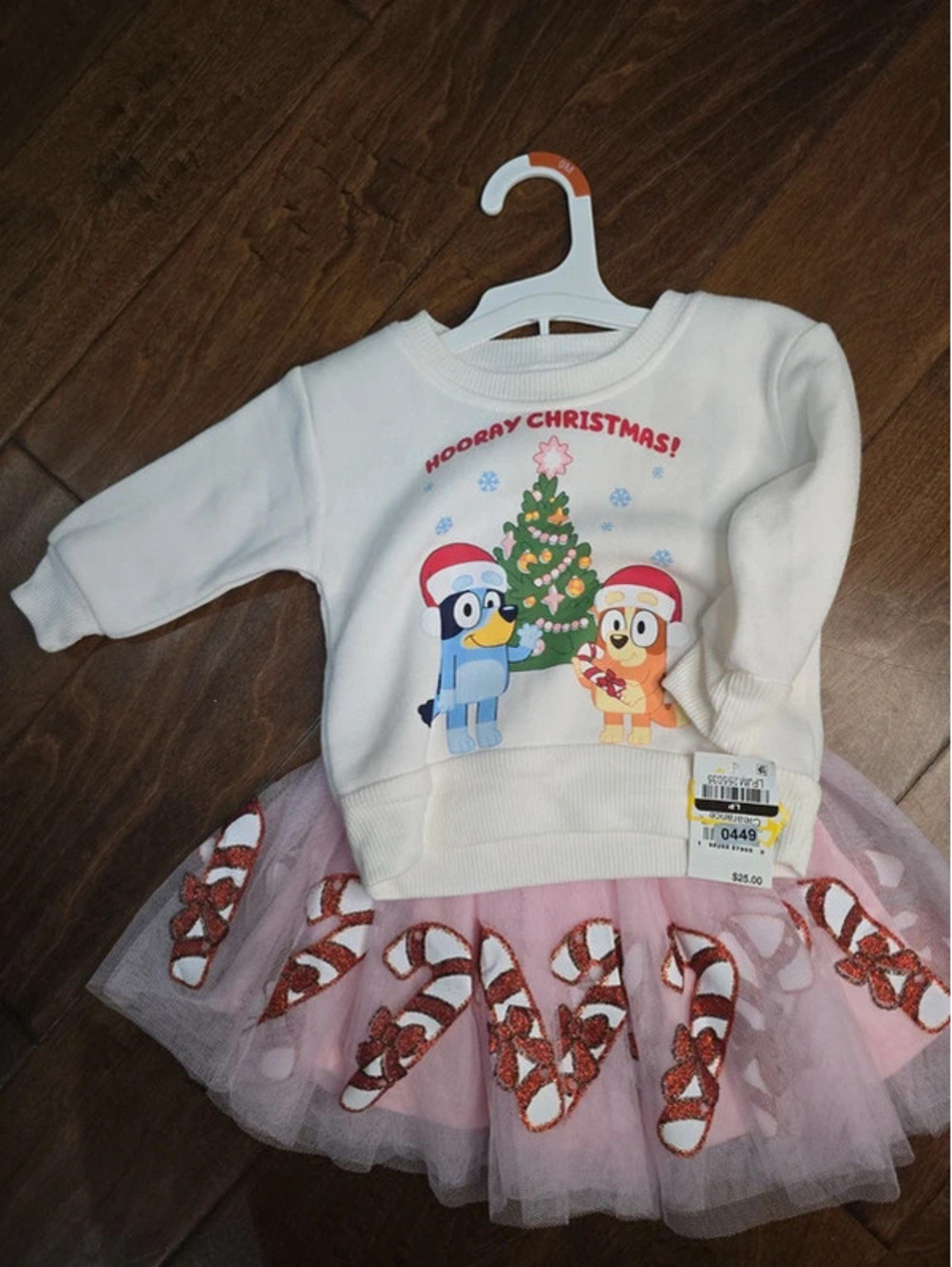 12m brand new bluey, from disney christmas dress. Item 449G6